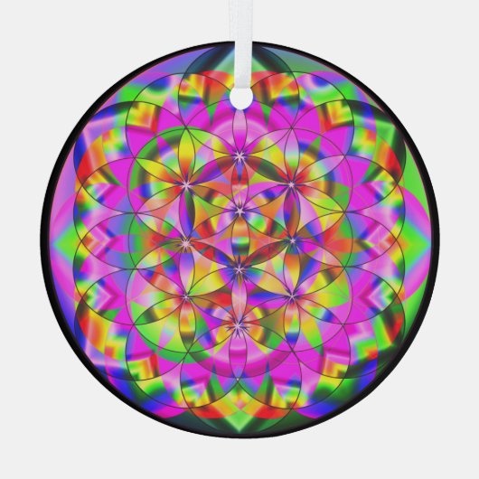 Bloem van het Ornament van de reddingsregenbooggla (Achterkant)