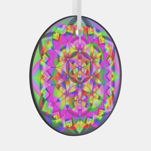 Bloem van het Ornament van de reddingsregenbooggla (Voorkant Rechts)