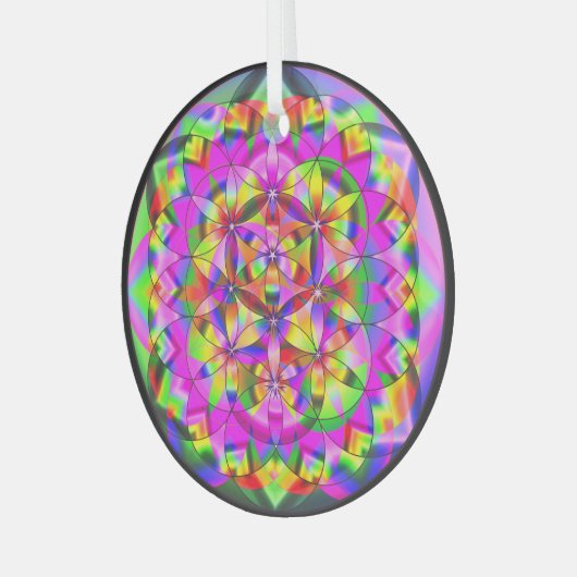 Bloem van het Ornament van de reddingsregenbooggla (Voorkant links)