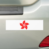 Bloem van Hongkong Bumpersticker (Op auto)