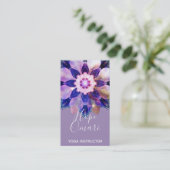 Bloem van Innerlijk Licht | Mandala Visitekaartje (Staand voorkant)