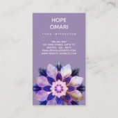 Bloem van Innerlijk Licht | Mandala Visitekaartje (Achterkant)