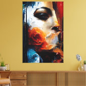 Bloem van Introspectie Canvas Afdruk (Insitu (Woonkamer))