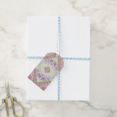 Bloem van Leefpatroon Cadeaulabel (Met Touw)
