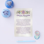 Bloem van leven - Amethyst Malachite en goud Flyer (Enkel)