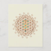 Bloem van leven, boom van leven, Kabbalah, Sephiro Flyer (Voorkant)