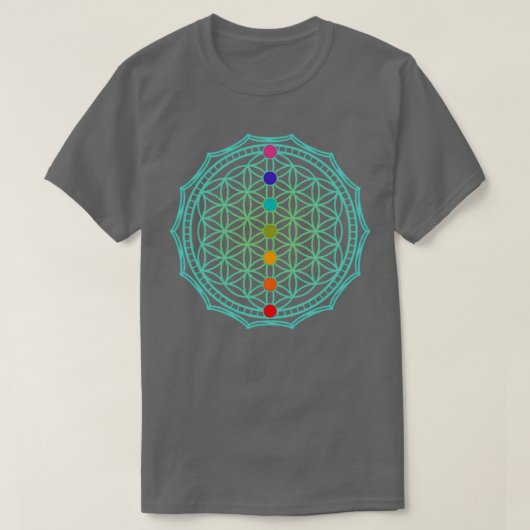 Bloem van leven groen 1 t-shirt (Design voorkant)