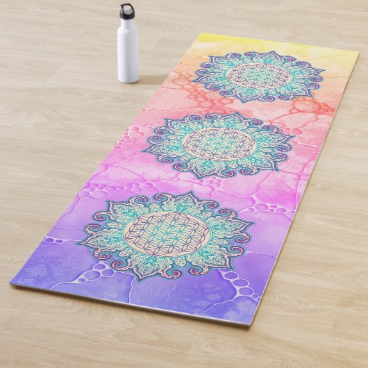 Bloem Van Leven - Indiase Mandala 2 Yogamat (In situ)