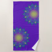 Bloem Van Leven - Indiase Mandala 3 Strandlaken (Voorkant)