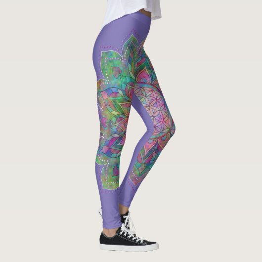 Bloem Van Leven - Indiase Mandala 7c Leggings (Rechts)