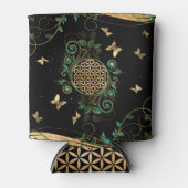 Bloem van leven - Malachietwervelkolom en bustaven Blikjeskoeler (Voorkant)