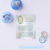 Bloem van leven - Malachietwervelkolom en bustaven Flyer (Enkel)