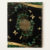 Bloem van leven - Malachietwervelkolom en bustaven Planner (Achterkant)