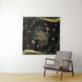 Bloem van leven - Malachietwervelkolom en bustaven Wandkleed (In situ)