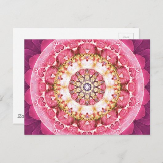 Bloem van leven Mandala 5-kaarten Briefkaart (Voorkant / Achterkant)