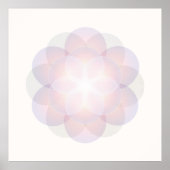 Bloem van leven Mandala Art Meditation Poster (Voorkant)