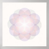 Bloem van leven Mandala Art Meditation Poster (Voorkant)