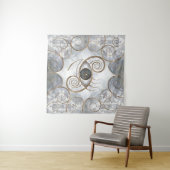 Bloem van leven - Oogwervelornament Pearl Wandkleed (In Situ (horizontaal))