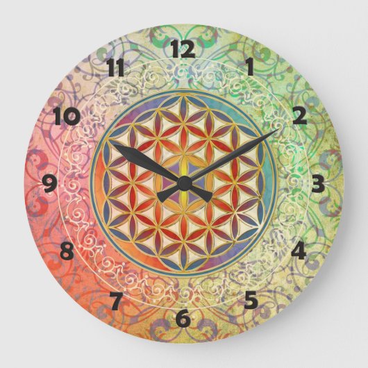 Bloem van leven - Ornament I Grote Klok (Voorkant)