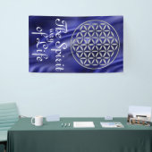 Bloem van leven - stempel zilver + je rug. en idee spandoek (Beurs)