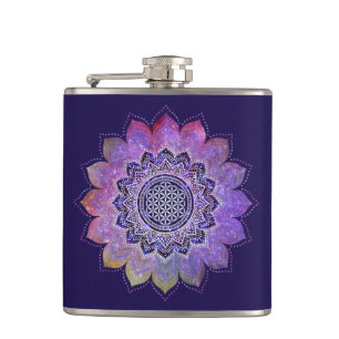 Bloem Van Leven - Vintage Stijl Galaxy Ruimte 1 Heupfles