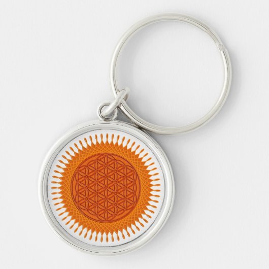Bloem Van Leven / zonnig ontwerp Sleutelhanger (Voorkant)