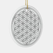 Bloem van levend/goud en zilver keramisch ornament (Rechts)