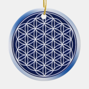 Bloem van levend/hemel keramisch ornament