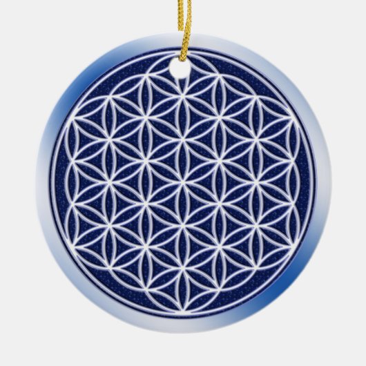 Bloem van levend/hemel keramisch ornament (Voorkant)