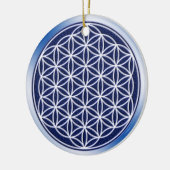Bloem van levend/hemel keramisch ornament (Links)
