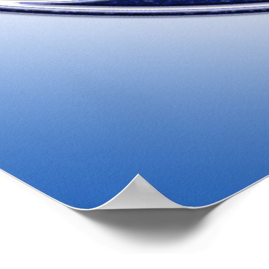 Bloem van levend/hemel poster (Hoek)