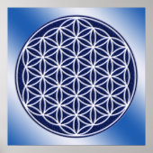 Bloem van levend/hemel poster (Voorkant)