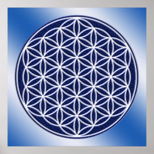 Bloem van levend/hemel poster