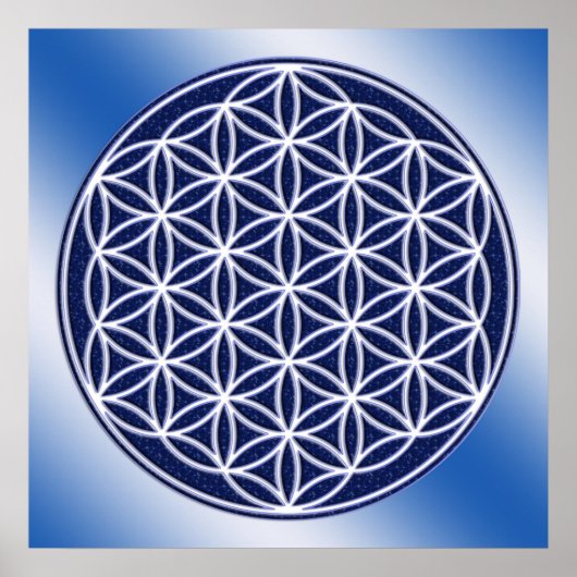 Bloem van levend/hemel poster (Voorkant)