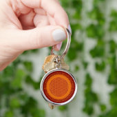 Bloem van levend/zonnig ontwerp sleutelhanger (Hand)