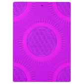 Bloem van levende dieren - zon - naadloos patroon klembord (Achterkant)