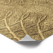 Bloem van levende dieren - zon - naadloos patroon  poster (Hoek)