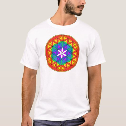 Bloem van levenschakra3.png t-shirt (Voorkant)