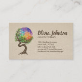 Bloem van levenscyclus - Holistische therapie Visitekaartje (Voorkant)