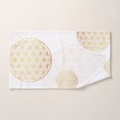 Bloem van levensgoud bad handdoek (Handdoek)