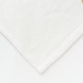 Bloem van levensgoud fleece deken (Hoek)