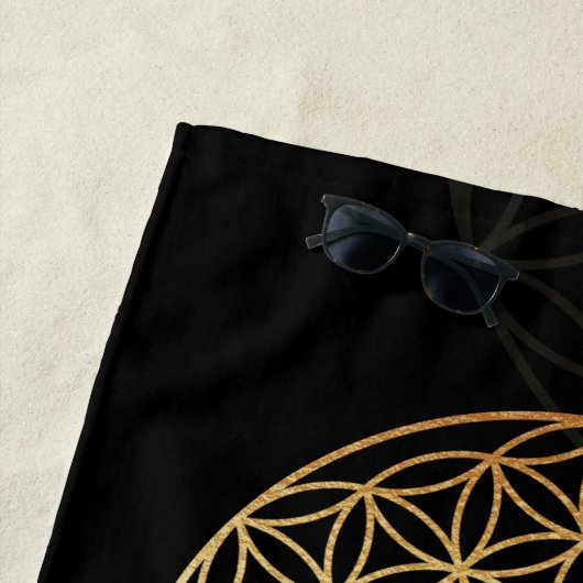 Bloem van levensgoud strandlaken (In situ)