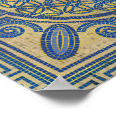 Bloem van levensmozaïektegel N1 Poster (Hoek)