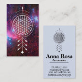 *~* Bloem van levensnebuala Reiki Yoga Astrologie Visitekaartje (Voorkant / Achterkant)