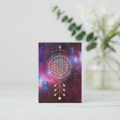 *~* Bloem van levensnebula Reiki Yoga Astrologie Visitekaartje (Staand voorkant)