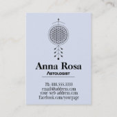 *~* Bloem van levensnebula Reiki Yoga Astrologie Visitekaartje (Achterkant)