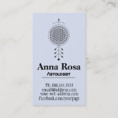 *~* Bloem van levensnebula Yoga Reiki Astrologie Visitekaartje (Achterkant)