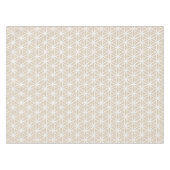 Bloem van levenspatroon: Beige Tafelkleed (Voorkant (Horizontaal))