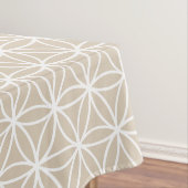 Bloem van levenspatroon: Beige Tafelkleed (Voorbeeld)