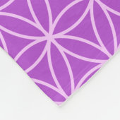 Bloem van levenspatroon fleece deken (Hoek)